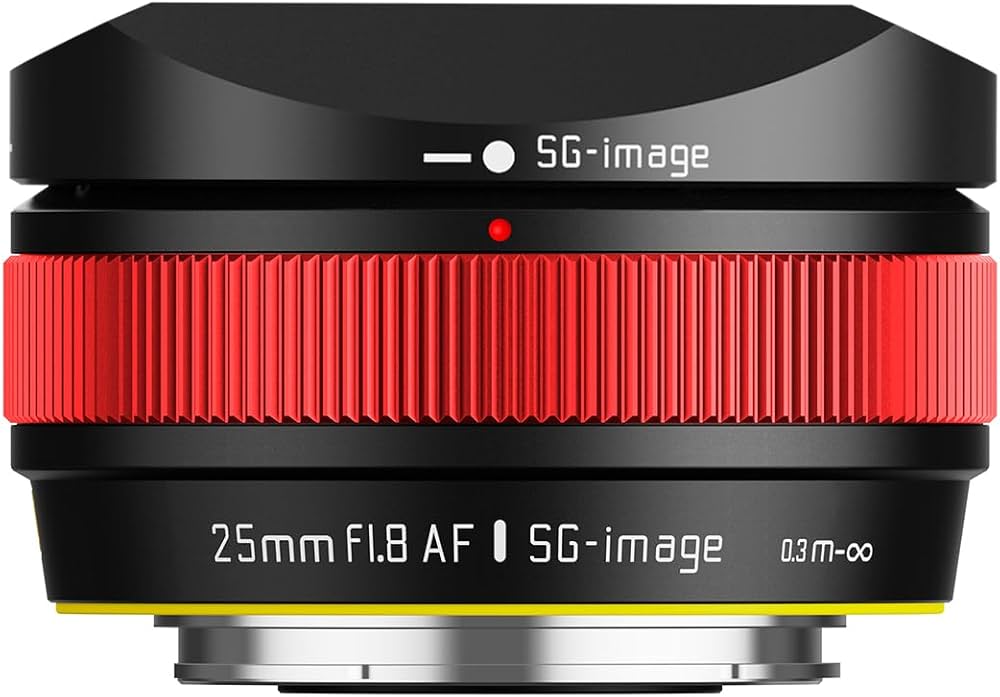 Amazon.co.jp: SG-image AF 25mm F1.8 APS-C Eマウント 単焦点 大口径
