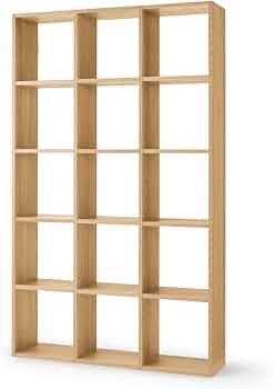 Amazon｜無印良品 スタッキングシェルフセット・5段・オーク材 幅122