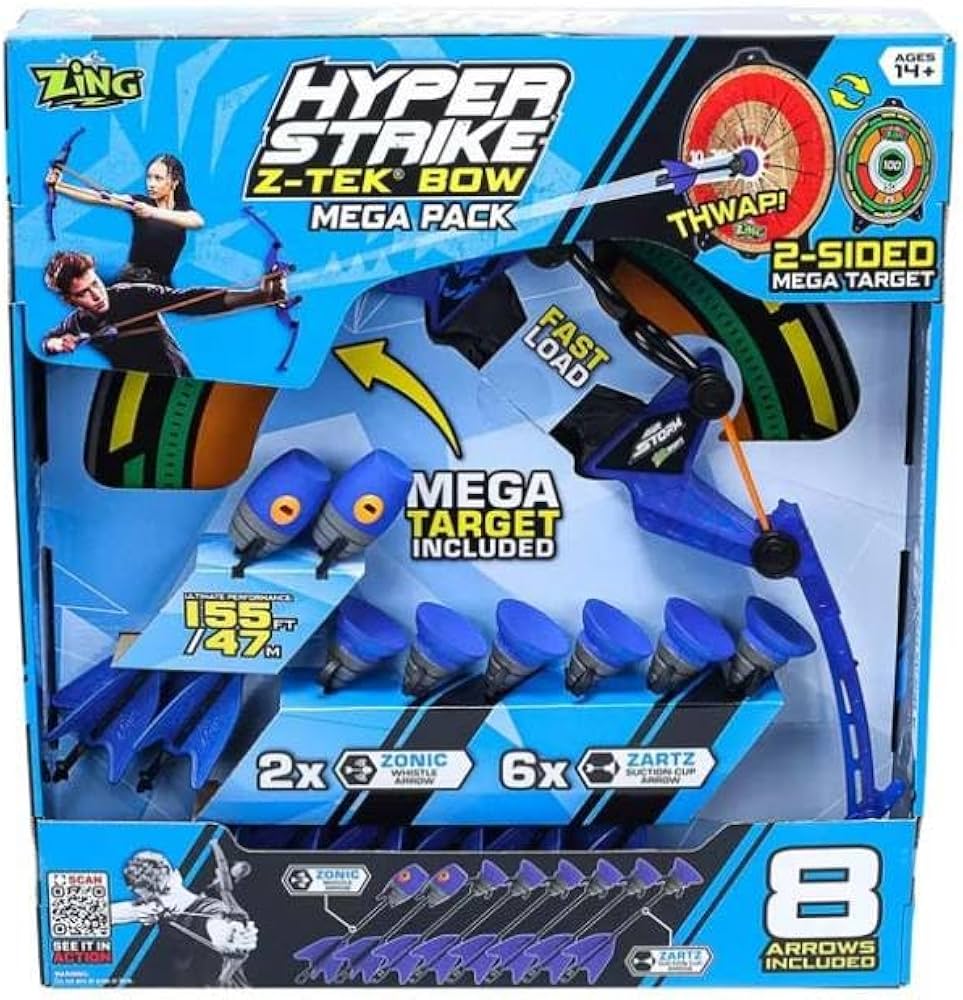 Amazon.co.jp: Zing Z-Tek ハイパーストライクボウ メガパック, 8本の