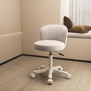 Amazon | キャスター付き椅子 360°回転 昇降式 コンパクト 椅子 高さ
