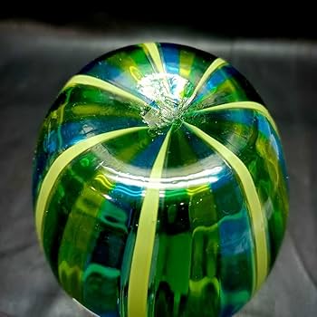 Amazon.co.jp: MURANO ITALY ムラノ グリーン ライン 花瓶 オブジェ