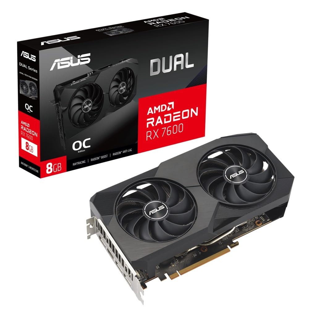 Amazon | ASUS AMD Radeon RX7600 搭載 ビデオカード DUAL-RX7600-O8G