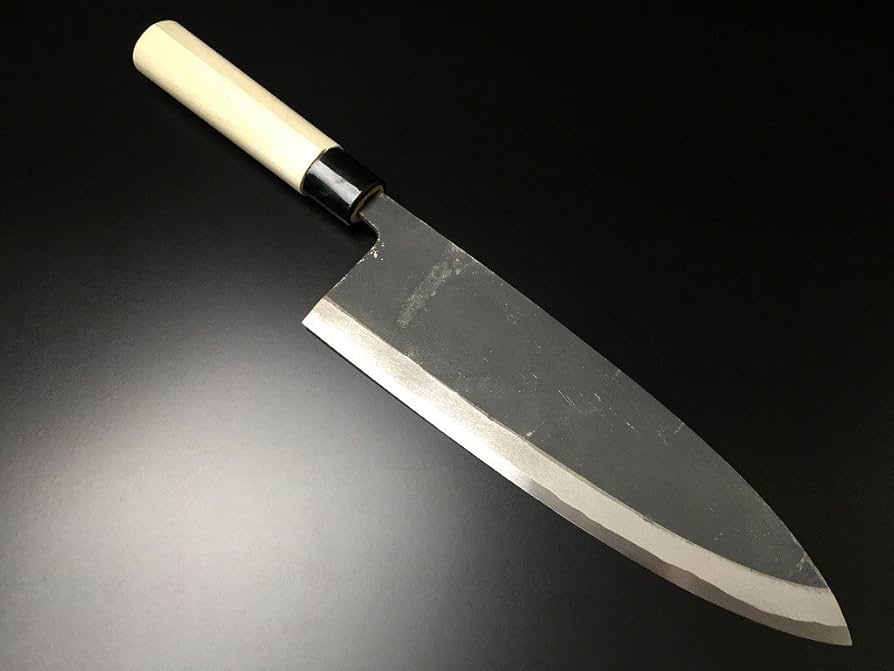 Amazon | 有次 包丁 薄出刃 240 mm 白鋼3 築地 ARITSUGU 柄 名入れ