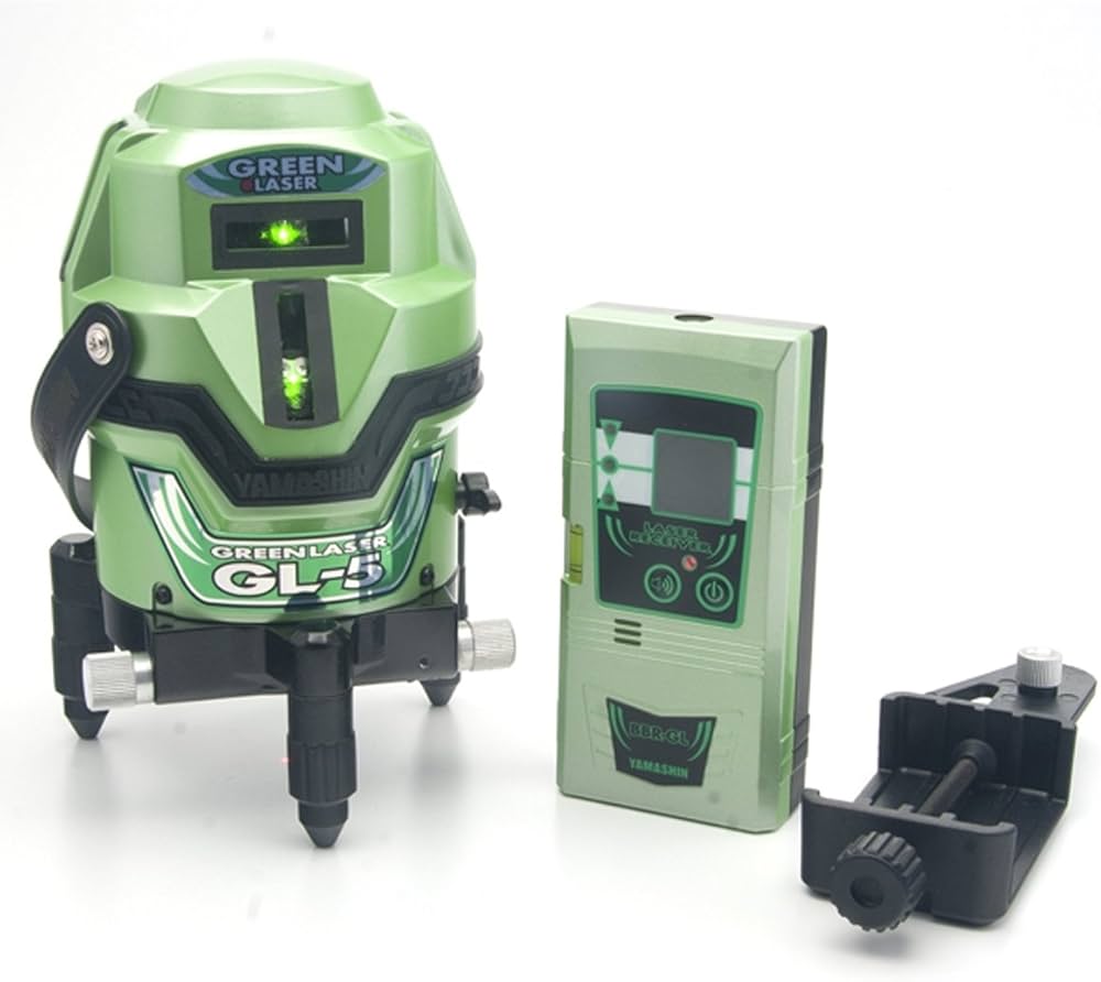 Amazon | 山真製鋸(YAMASHIN) グリーンレーザー 墨出し器 本体 + 受光