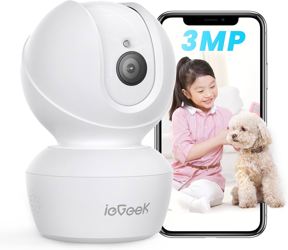 Amazon.co.jp: ieGeek【遠隔操作・300万画素】防犯カメラ 室内 ペット