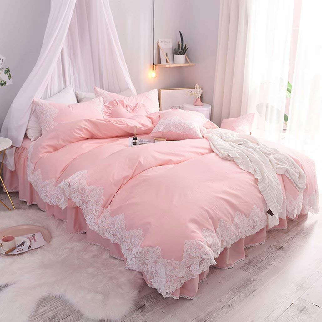 Amazon｜布団カバーセット 4点セット ダブル かわいい おしゃれ レース