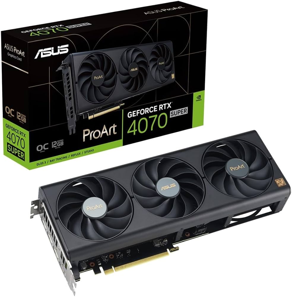 Amazon | ASUS ProArt -RTX4070S-O12G NVIDIA GeForce RTX 4070 SUPER