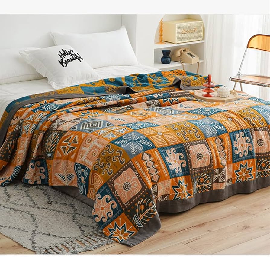 Amazon｜ベッドスプレッド マルチカバー キルトベッドカバー シングル