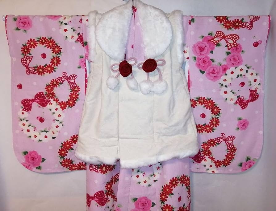 Amazon.co.jp: 松田聖子ブランド 七五三 3歳.着物.被布.女の子セット