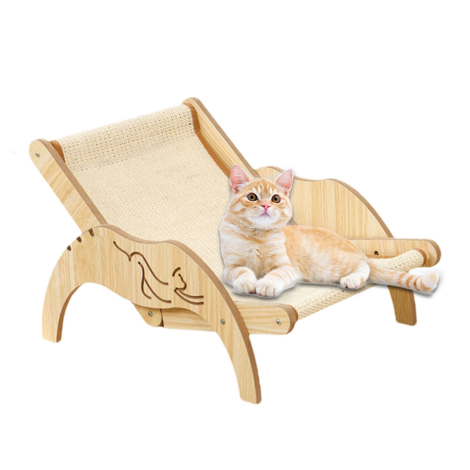 2個セット猫型木製三脚折りたたみ椅子 2個セット猫型木製三脚