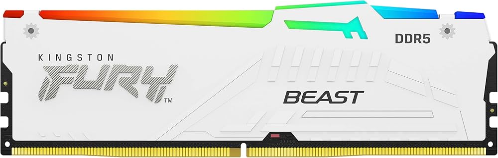Amazon | Kingston FURY Beast White RGB 16GB 6400MT/s DDR5 CL32
