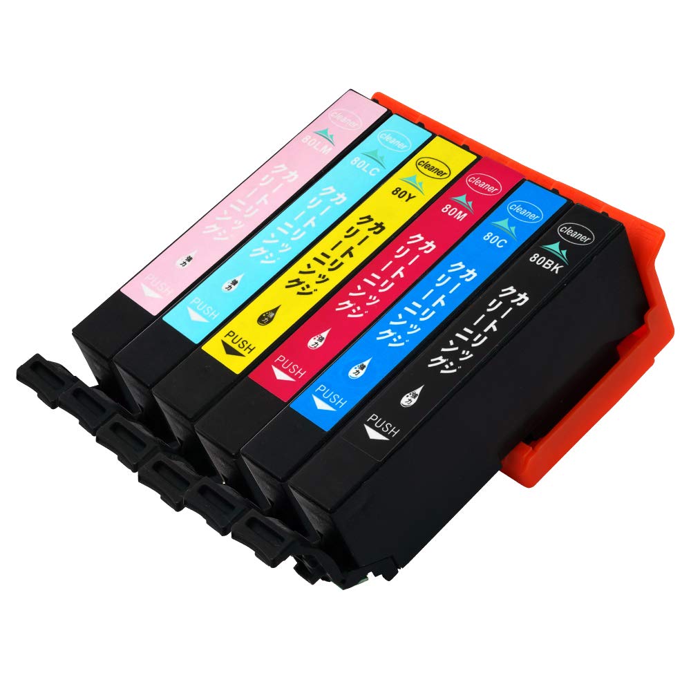 Amazon.co.jp: プリンター 洗浄インク IC6CL80 とうもろこし 【6色