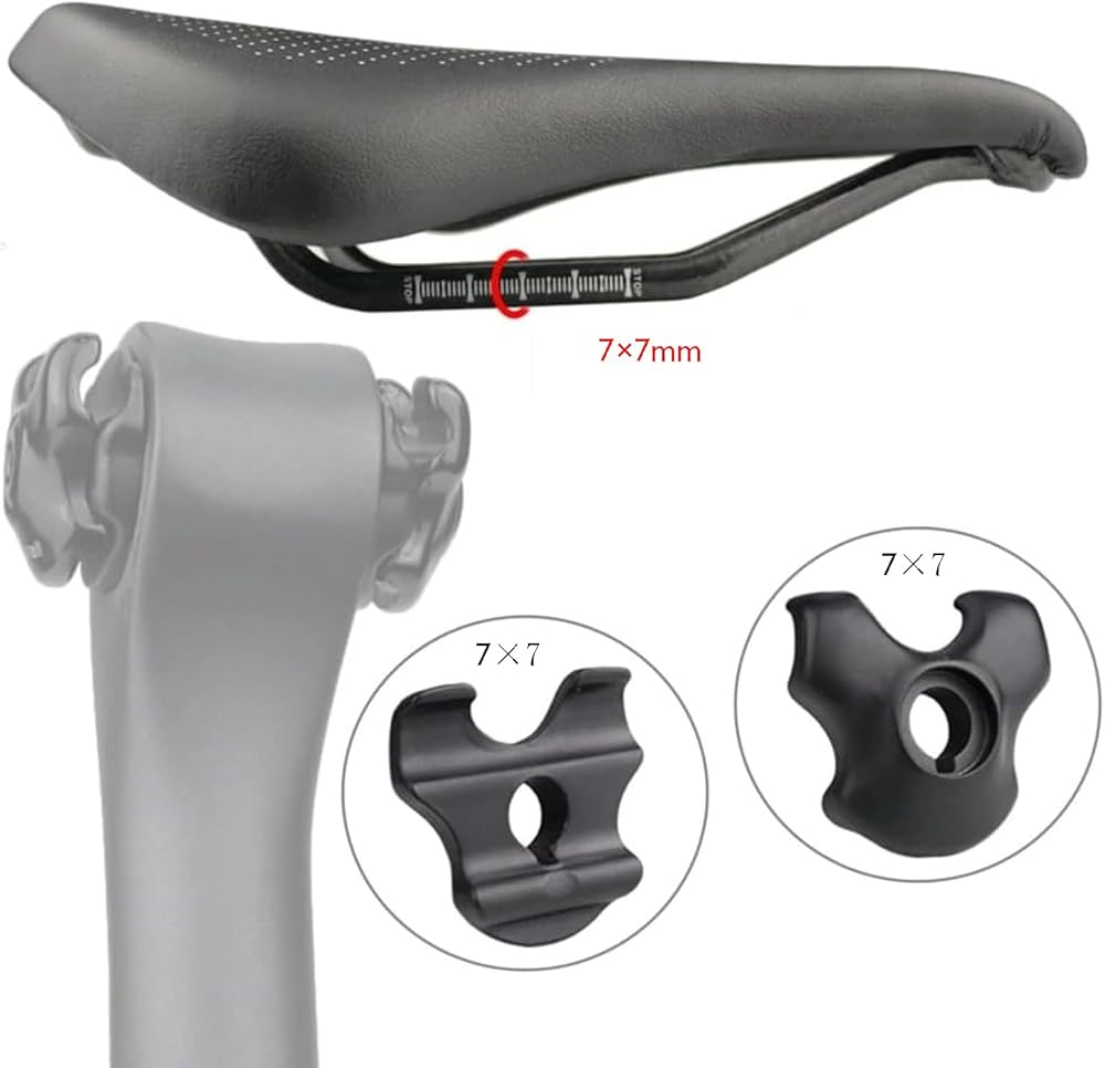 Amazon.co.jp: カーボンサドルレールアダプター用バイクシートポスト