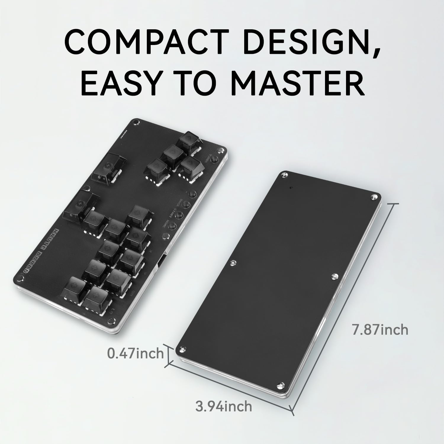 Amazon.co.jp: Borcham 16キーミニオールボタンアーケードスティック