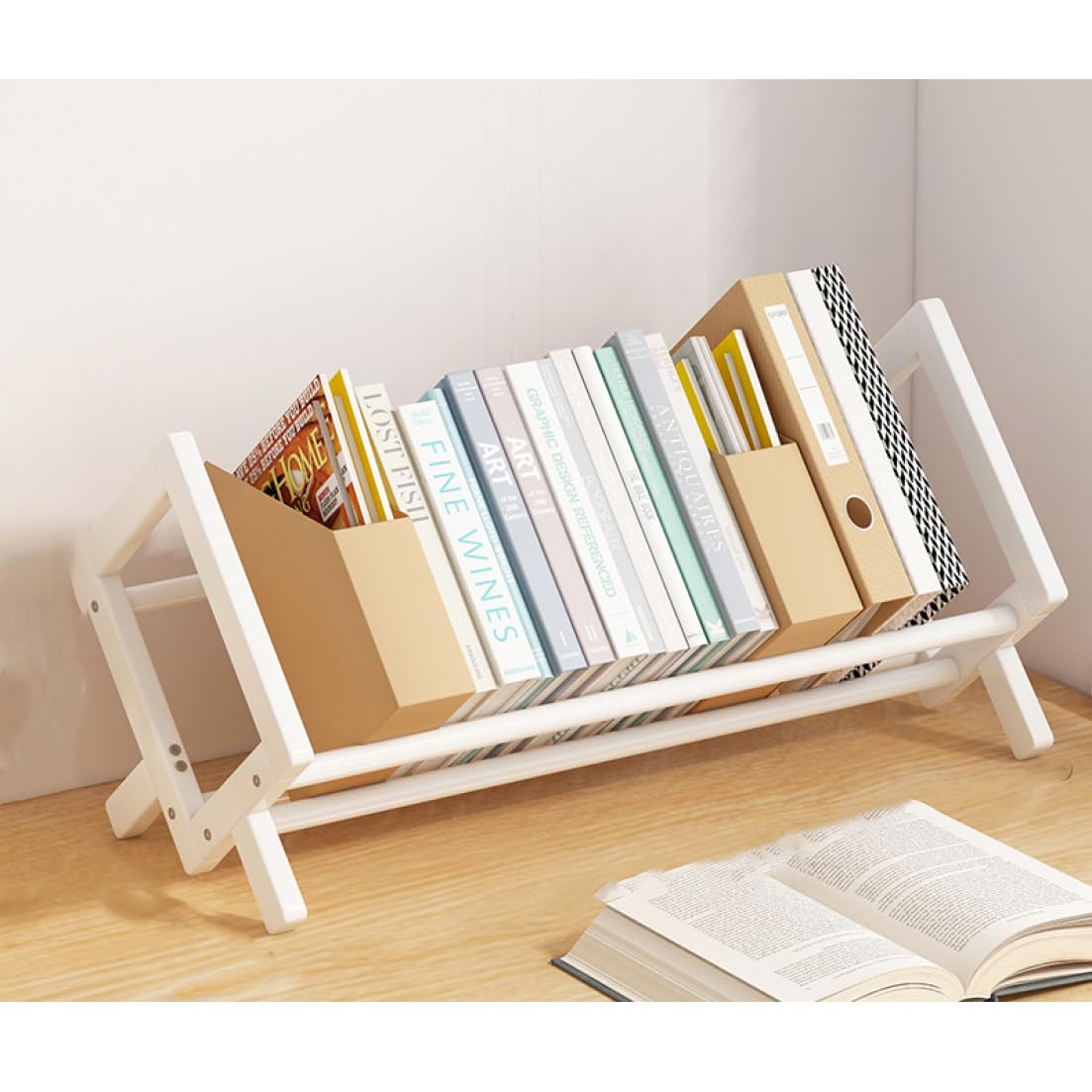 Amazon.co.jp: MJKQ9 ブックエンド 木製 本立て 本棚 33*21*24.5 倒れ