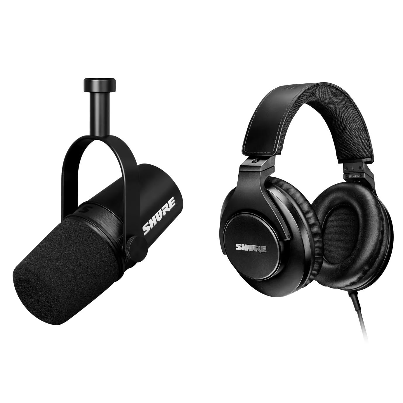 Amazon.com: Shure MV7X XLR Podcast Microphone with SRH440A Over