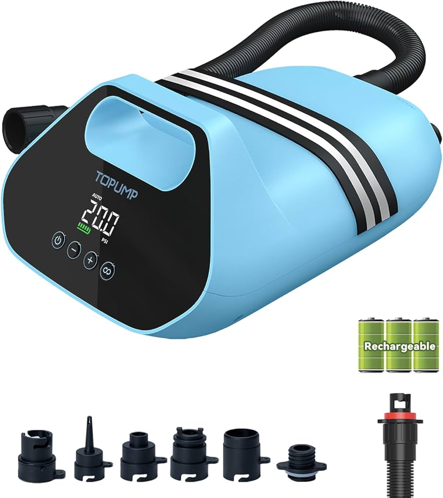 Amazon.com : TOPUMP 20PSI Electric Paddle Board Pump TPS300 - High