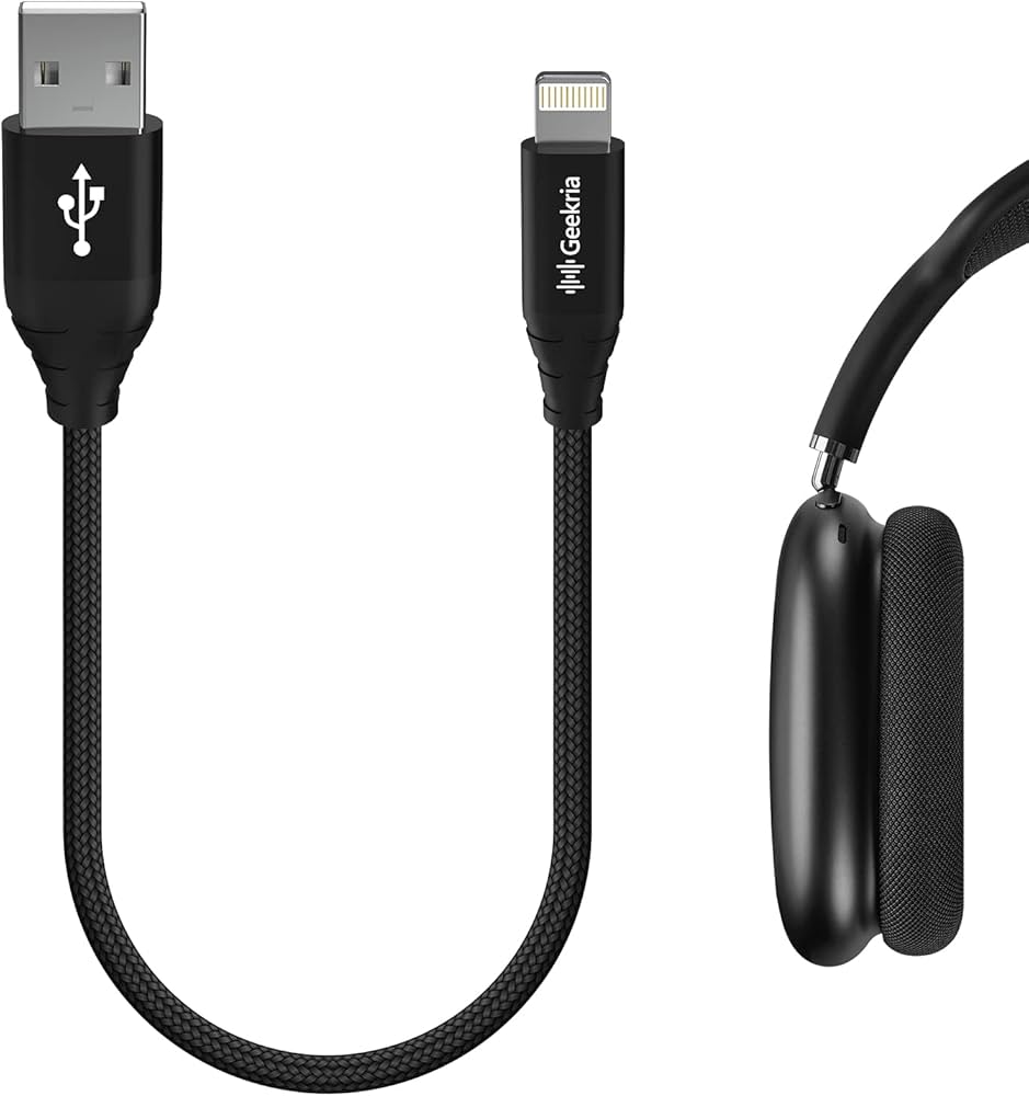Amazon.com: GEEKRIA USB Headphones Charger Cable Compatible with