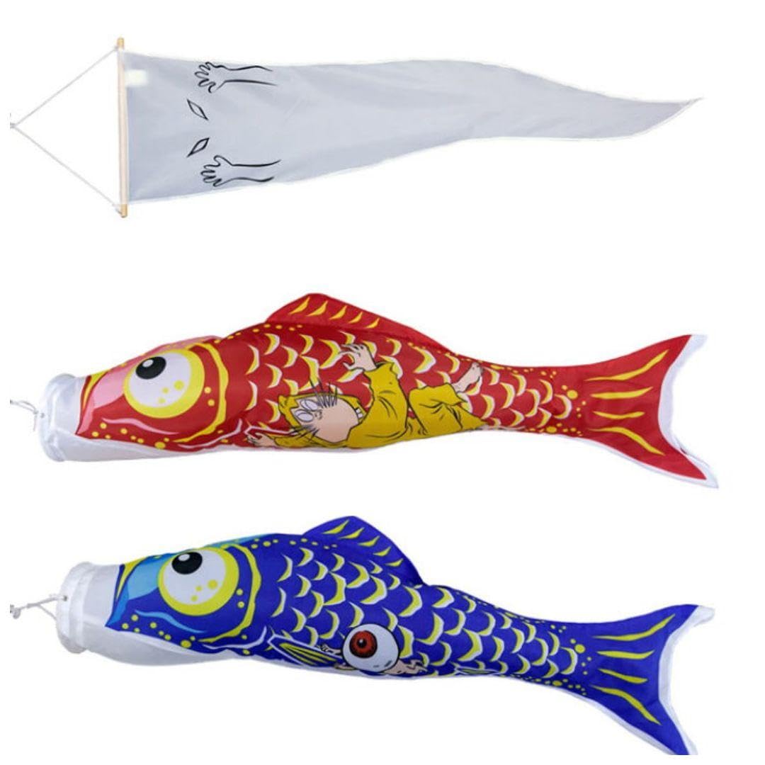 Amazon | ゲゲゲの鬼太郎 鯉のぼり 3つセット 一反木綿 ねずみ男 目玉