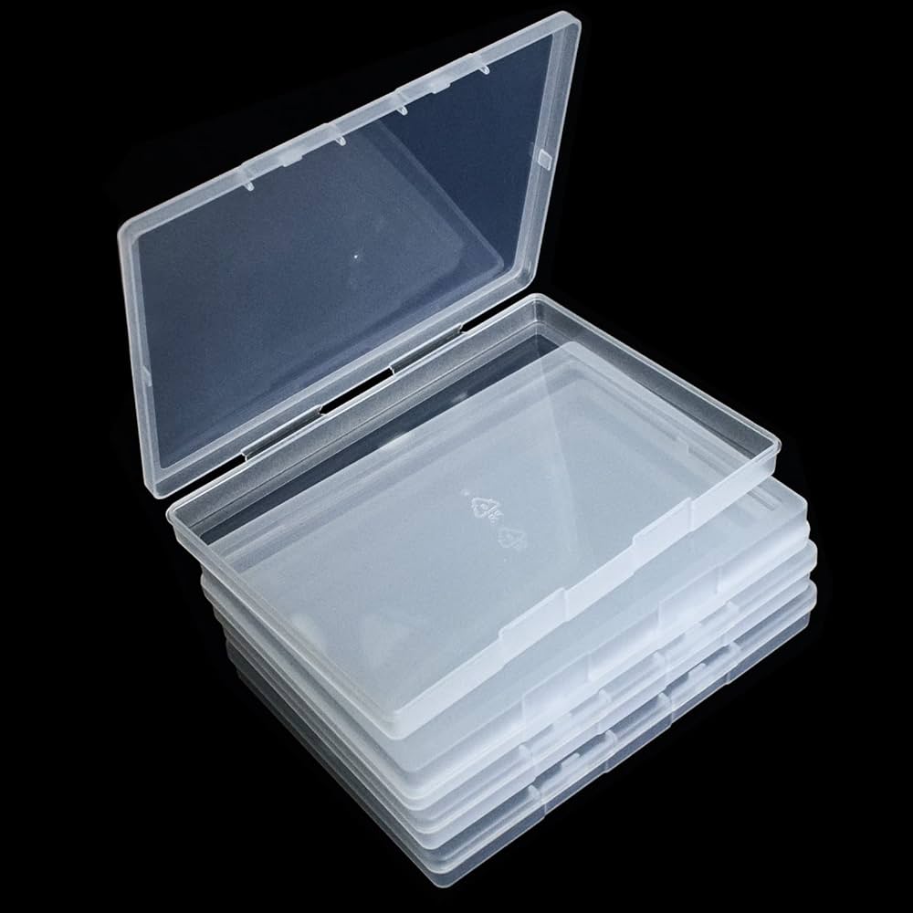 Amazon.co.jp: 4パック A6クリアプラスチックボックス 小さな収納