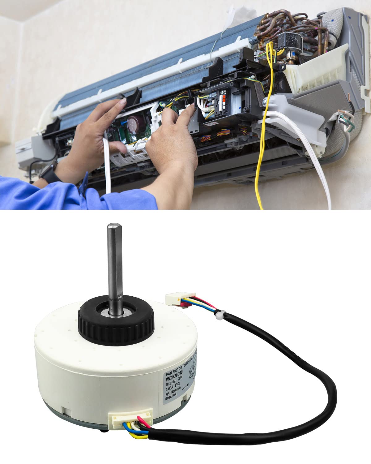 Amazon.co.jp: 20W WZDK20-38G ZKFP-20-8-6ブラシレスDCファンモーター