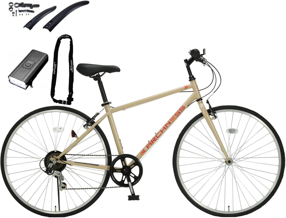 Amazon | ARCHNESS クロスバイク自転車 シマノ6段変速 27インチ