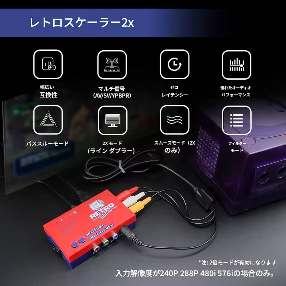 Amazon | zmart RetroScaler2x AV から HDMI 対応コンバーターおよび