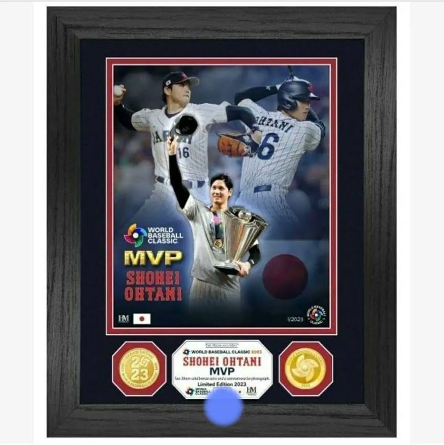 Amazon.co.jp: 祝優勝 2023 WBC MVP 大谷翔平選手ダブルコインフォト