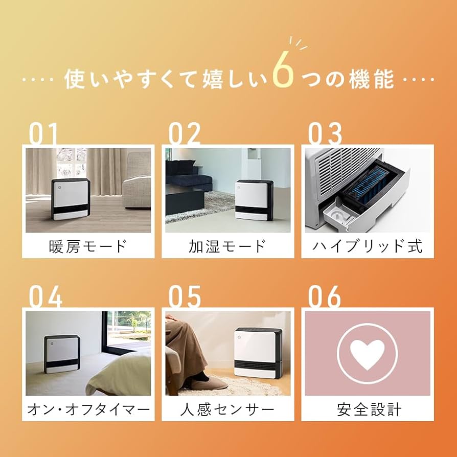 Amazon | スリーアップ 人感/室温センサー付 加湿機能付 大風量 1200W