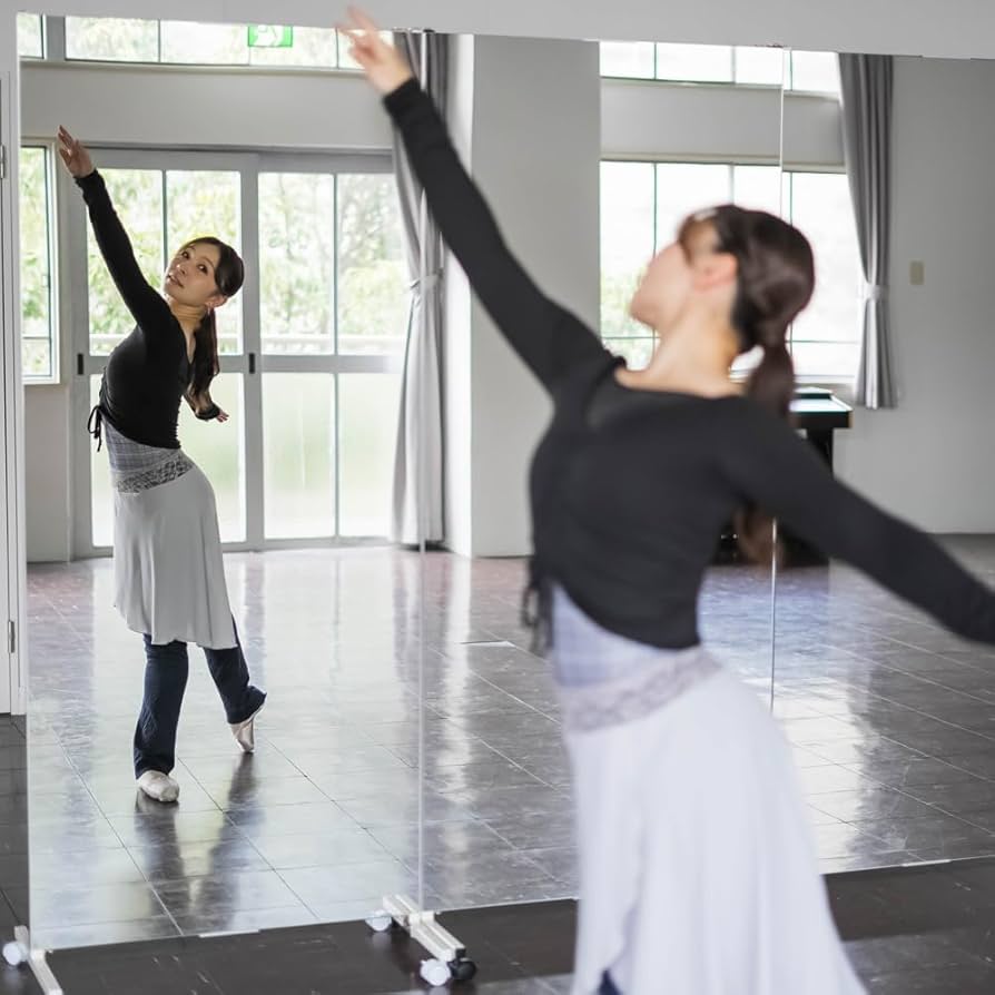 Amazon.co.jp: 全身鏡 枠無し 姿見鏡 800×1890 ダンスミラー スポーツ