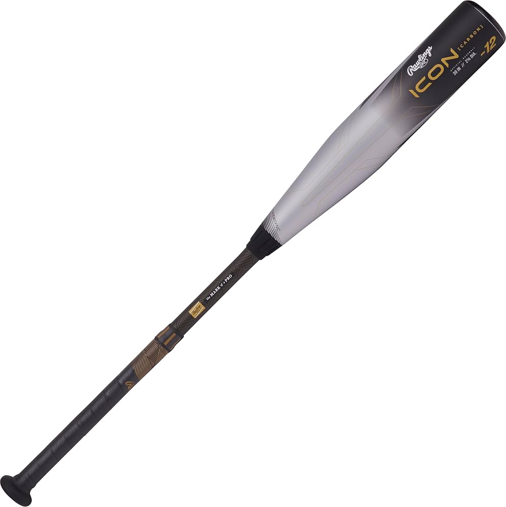 Amazon | Rawlings | ICON 野球バット | USA | -12 | 2 5/8インチ