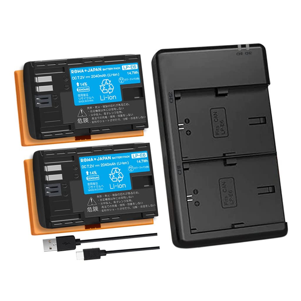 Amazon | 【2個同時充電】キヤノン対応 LP-E6 LP-E6N 互換 バッテリー