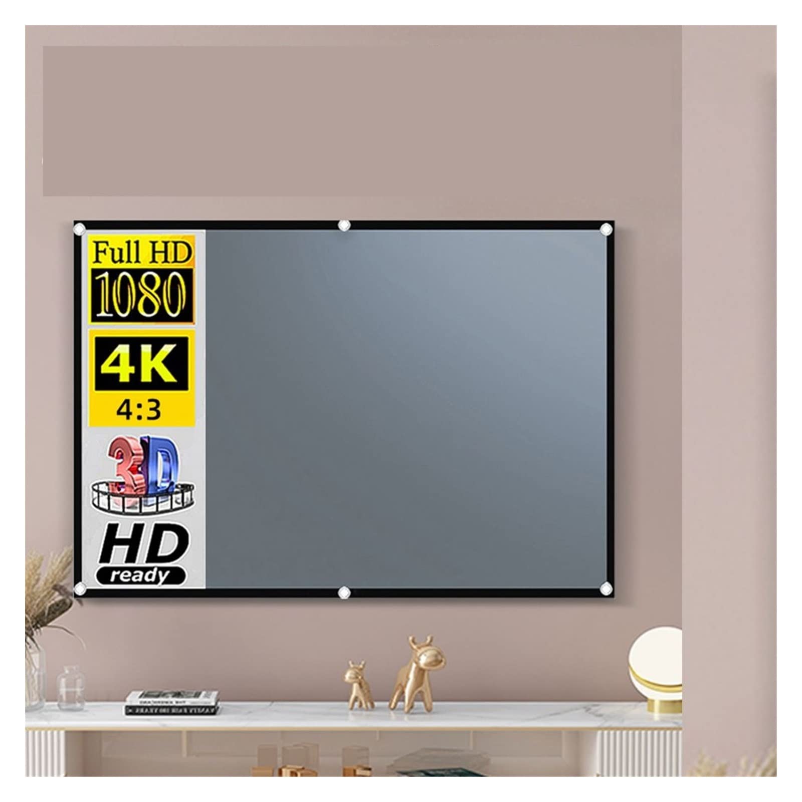 Amazon | プロジェクタースクリーン 4:3 プロジェクタースクリーン