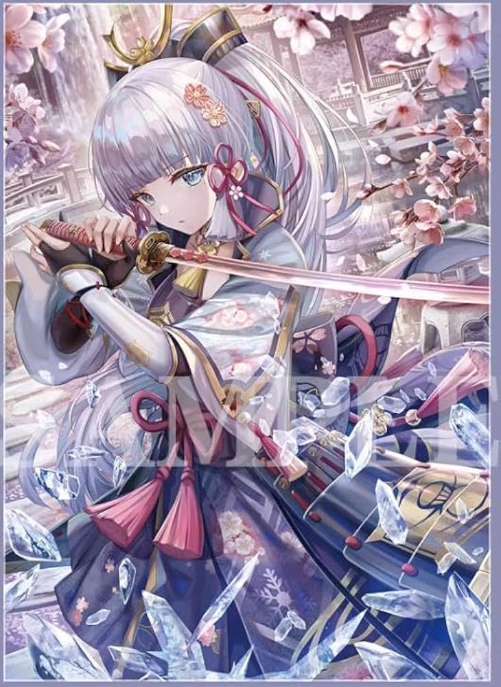 Amazon.co.jp: カード スリーブ 60枚入り 67×92 原神 神里綾華 B