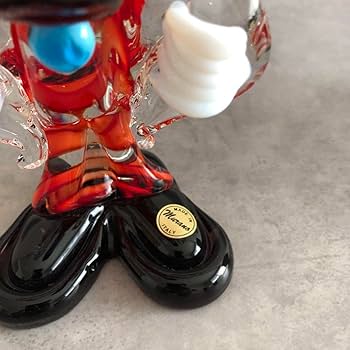 Amazon.co.jp: ムラーノガラス ピエロ 人形 イタリア ピエロ ガラス