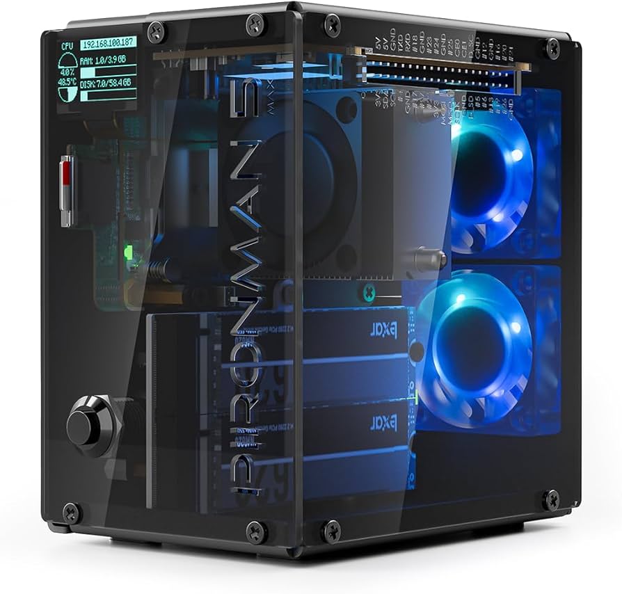 Amazon.co.jp: Pironman 5-MAX デュアル NVMe M.2 SSD PCIe ケース