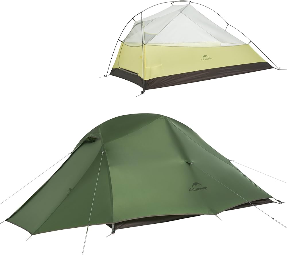 Amazon.co.jp: Naturehike Cloud-Up 3人用 軽量バックパッキングテント