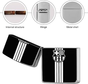 Amazon.co.jp: FC Barcelona ZIPPO Cum Case, Lighter Case, Zippo