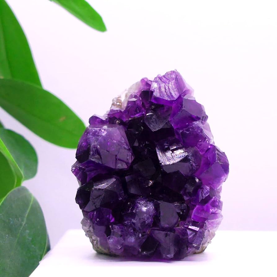 Amazon.co.jp: 完全天然石 アメジスト原石 65-80g 紫水晶 美しい紫色を