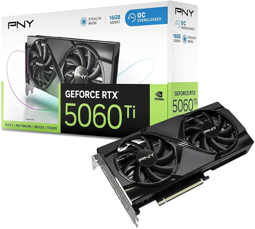 Amazon | PNY GeFORCE RTX 5060 Ti 16GB Overclocked Dualfan