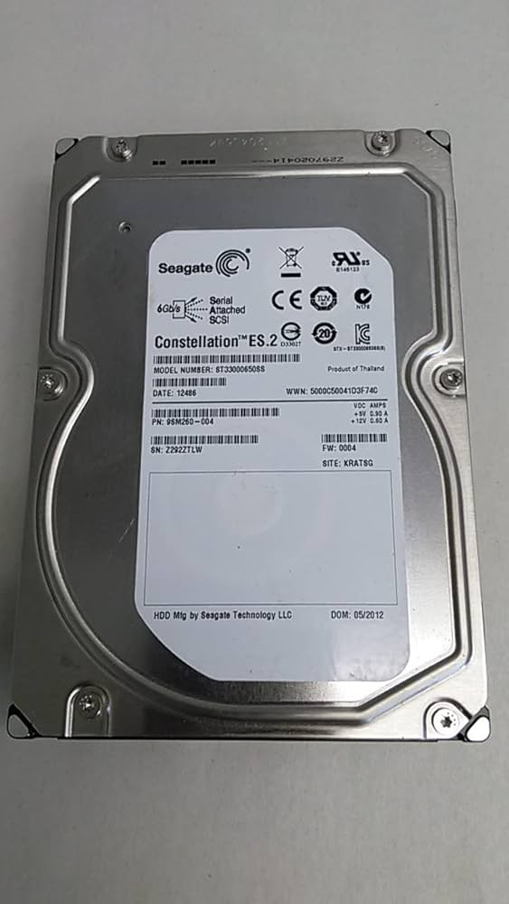 Amazon.com: Seagate ST33000650SS Constellation ES.2 SAS 6Gb/s 3-TB