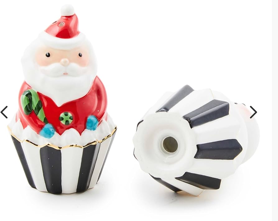 Amazon.com: MacKenzie-Childs Bake Shop Santa & Snowman Salt