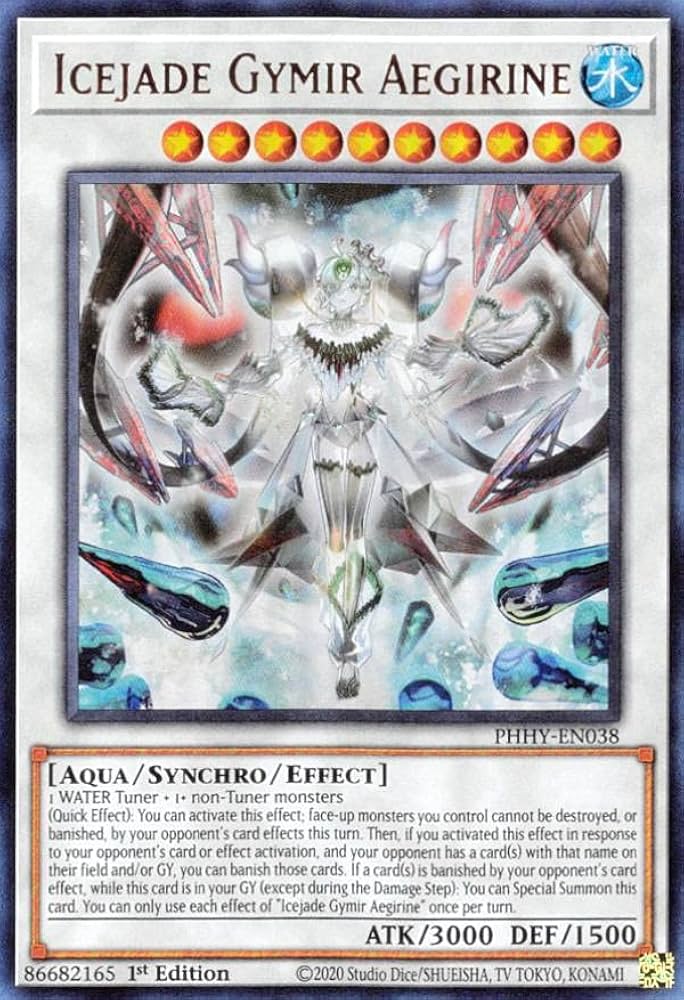 Amazon.co.jp: 遊戯王 PHHY-EN038 氷水啼エジル・ギュミル Icejade
