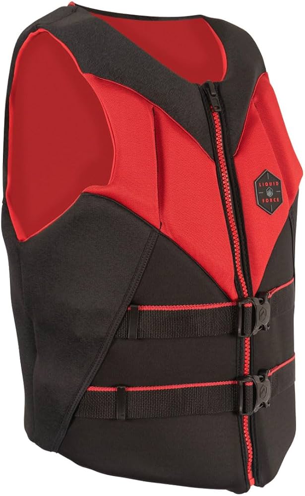 Amazon.com : Liquid Force 2025 Rush (Black/Red) CGA Life Jacket