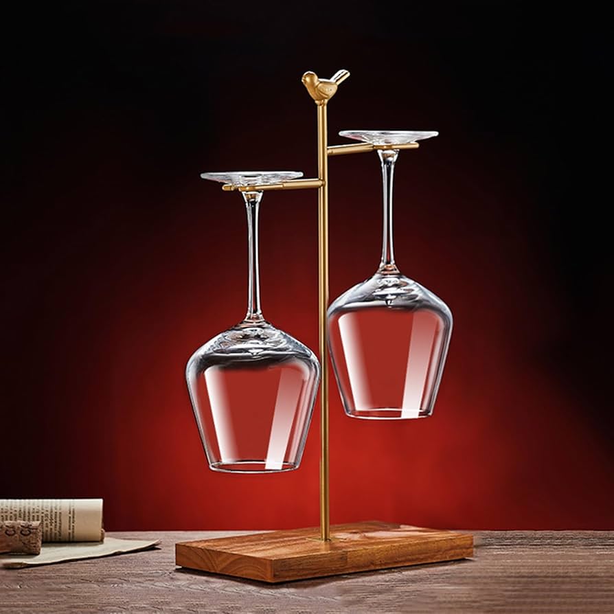 Amazon｜ワイングラスホルダー 卓上ワインカップラック、ワイングラス