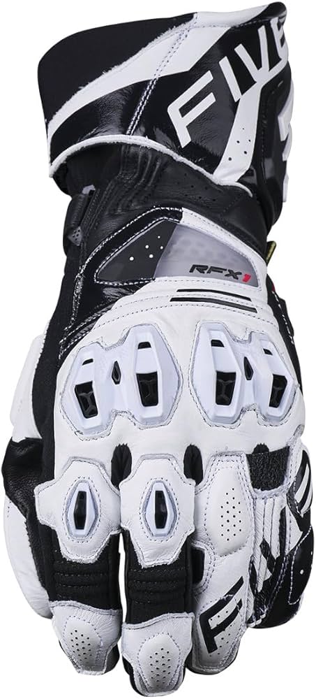 Amazon | FIVE(ファイブ) バイクグローブ ホワイト/ブラック サイズ:L