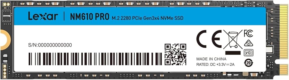 Amazon.co.jp: Lexar NM610PRO SSD 1TB NVMe PCIe Gen 3x4 M.2 Type