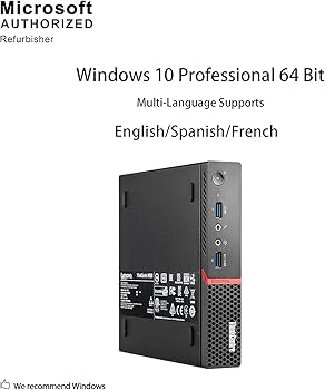 Amazon.com: Lenovo ThinkCentre M900 Tiny Desktop Micro Tower PC