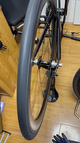 Amazon | SUPERTEAMカーボンホイール700C固定ギアホイールセット (38mm