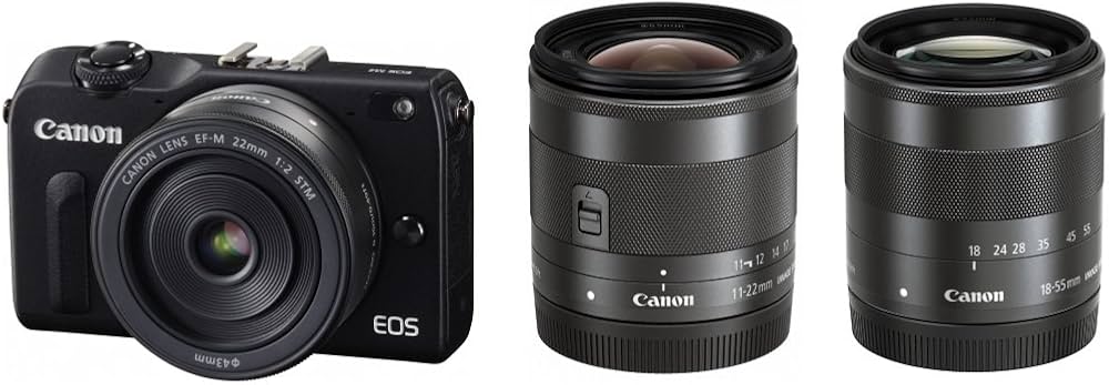 Amazon | Canon ミラーレス一眼カメラ EOS M2 トリプルレンズキット